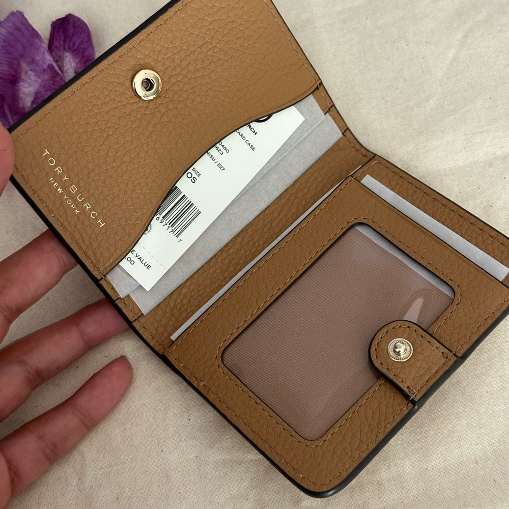 NWT! TORY BURCH Thea Bi Fold Color Wallet  tiramisu - Picture 4 of 7